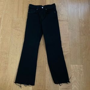 Zara cropped flared jeans